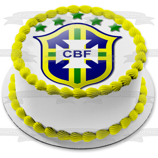 Brazil Football Logo Campeonato Brasileiro Série A Edible Cake Topper Image ABPID00961