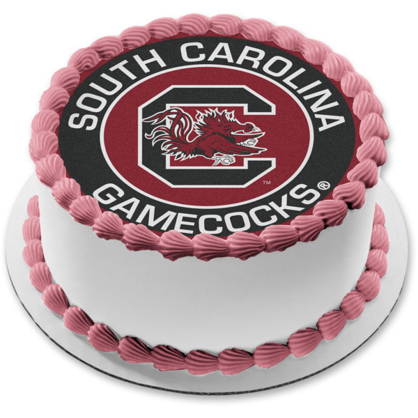 Imagen comestible para tarta con logotipo de atletismo de los Gamecocks de Carolina del Sur ABPID01214 