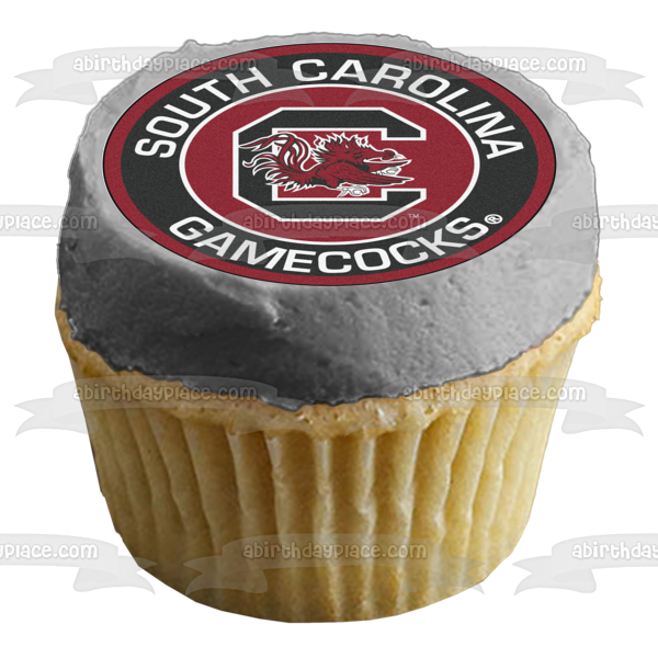 Imagen comestible para tarta con logotipo de atletismo de los Gamecocks de Carolina del Sur ABPID01214 