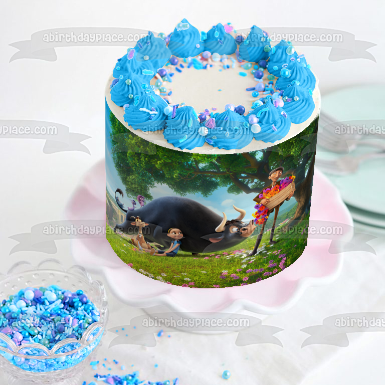 Ferdinand Valiente Guapo Nina Trees Flowers Edible Cake Topper Image ABPID01361