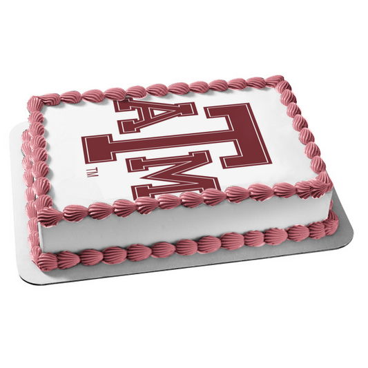 Texas Tech University Logo NCAA Edible Cake Topper Image ABPID01408