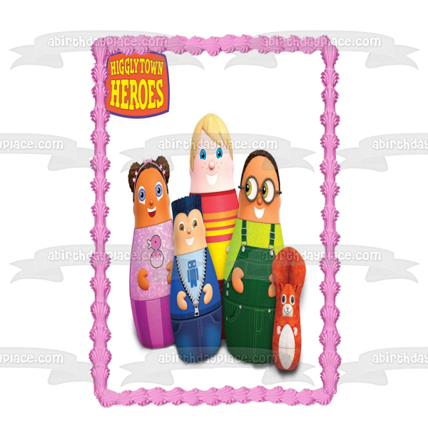 Higglytown Heros Eubie Wayne Twinkle Kip and Fran Edible Cake Topper Image ABPID01447