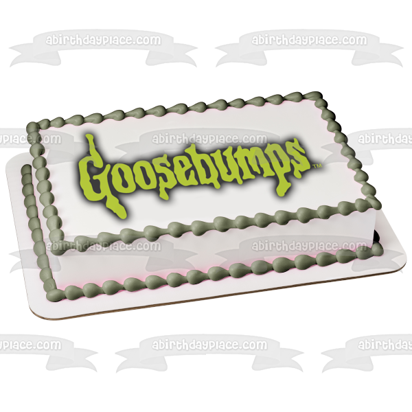 Imagen comestible para decoración de tarta con el logotipo de Goosebumps ABPID01500 