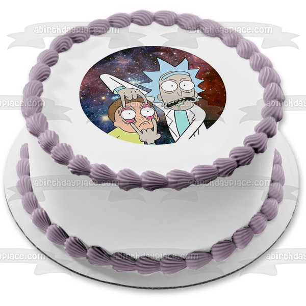 Rick y Morty Rick Sanchez Morty Smith Imagen comestible para decoración de tarta ABPID01636 