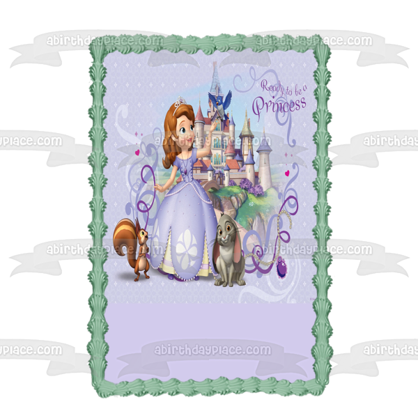 Sofia the First Princess Castle Edible Cake Topper Image ABPID01637