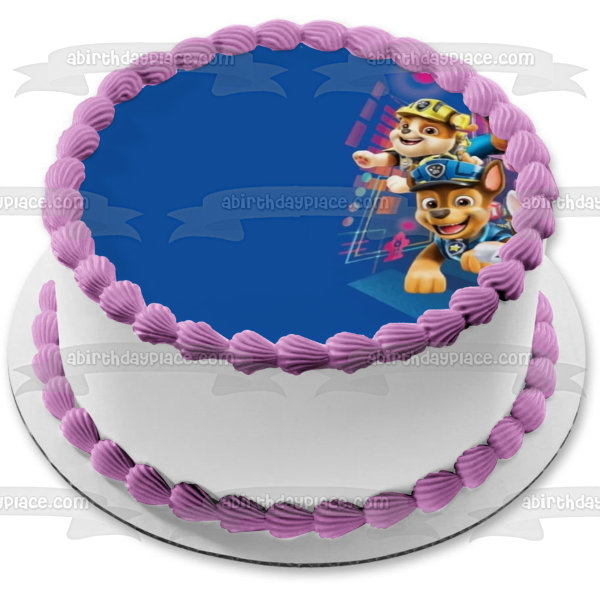 Paw Patrol: La película Ryder Rubble Skye Marshall Chase Personaliza la imagen comestible para decoración de tarta ABPID54622 