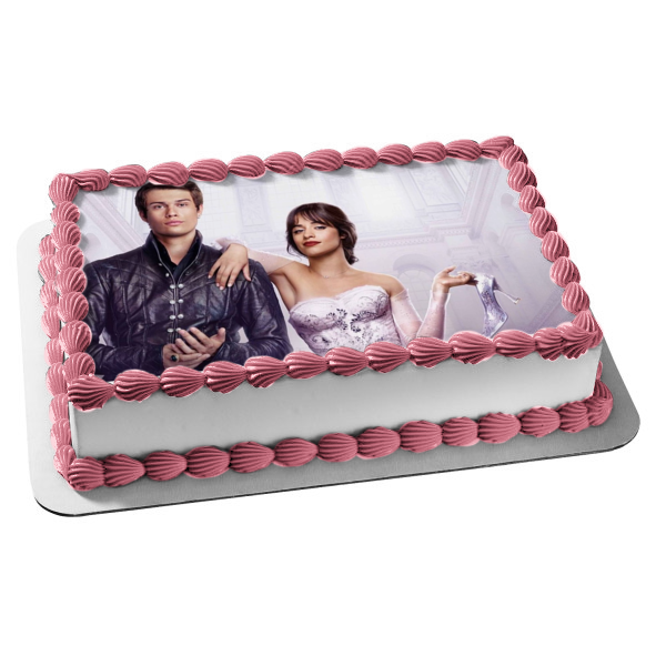 Cinderella Musical Prince Robert Glass Slipper Edible Cake Topper Image ABPID54718