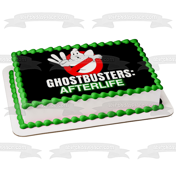 Ghostbusters: Afterlife Logo with Mooglie Edible Cake Topper Image ABPID54652