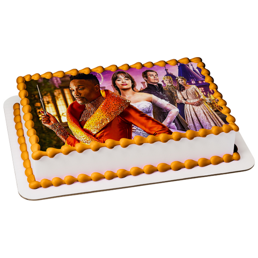 Cinderella Musical  King Rowan Queen Beatrice Fairy Godmother Prince Robert Edible Cake Topper Image ABPID54721