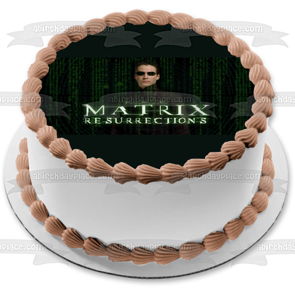 The Matrix Resurrections Neo Edible Cake Topper Image ABPID54726