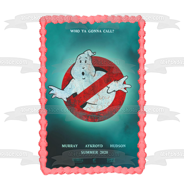 Ghostbusters: Afterlife Movie Poster with the Logo and Mooglie Edible Cake Topper Image ABPID54662