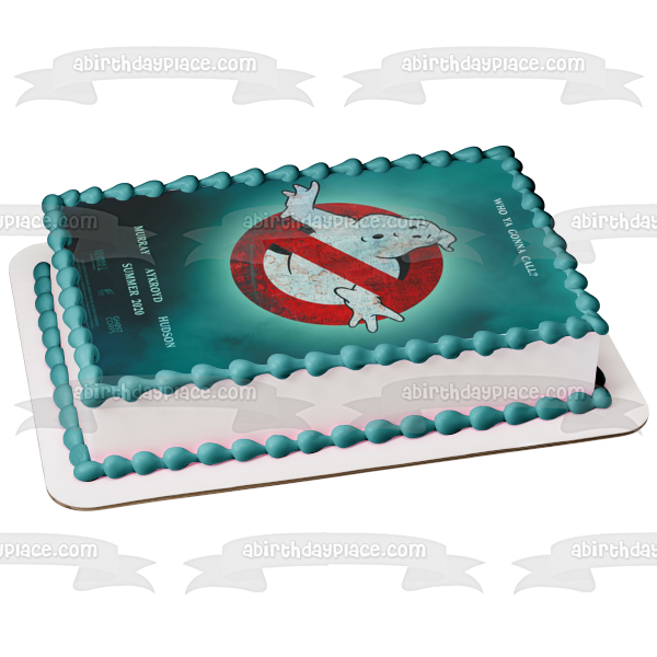 Ghostbusters: Afterlife Movie Poster with the Logo and Mooglie Edible Cake Topper Image ABPID54662