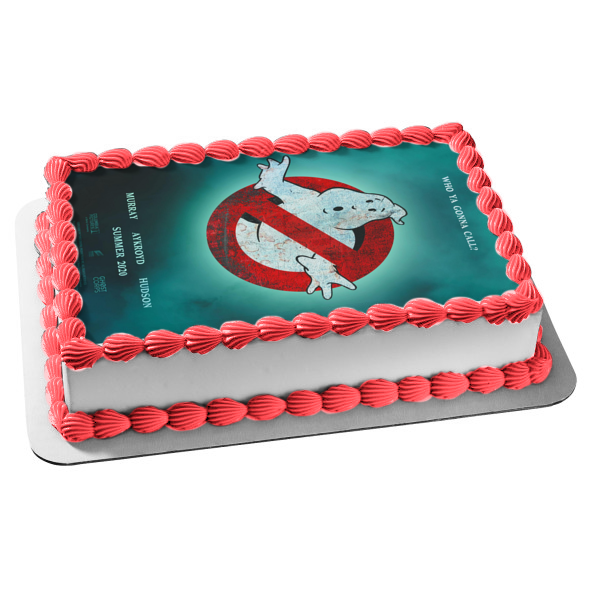 Ghostbusters: Afterlife Movie Poster with the Logo and Mooglie Edible Cake Topper Image ABPID54662