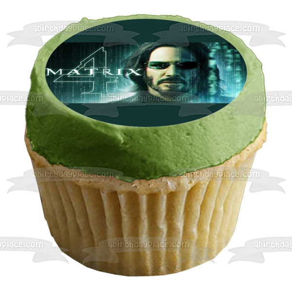 Imagen de decoración comestible para tarta neo Matrix Resurrections ABPID54731 