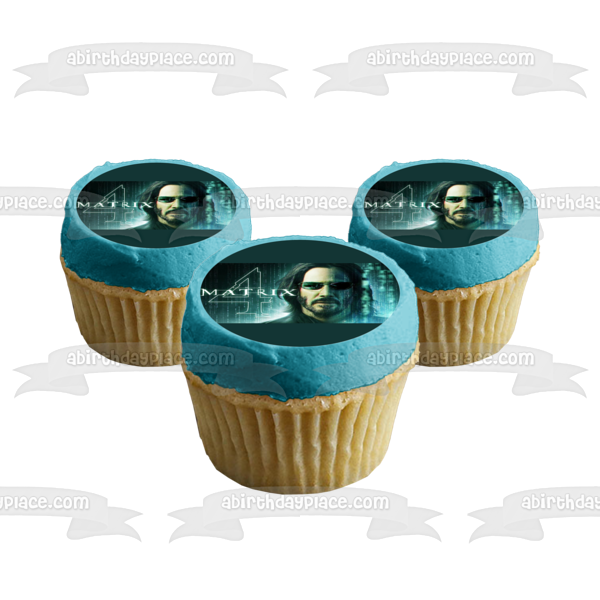 Imagen de decoración comestible para tarta neo Matrix Resurrections ABPID54731 