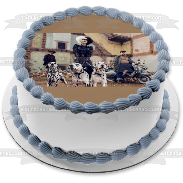 Adorno comestible para tarta Cruella y Dálmatas Imagen ABPID54674 