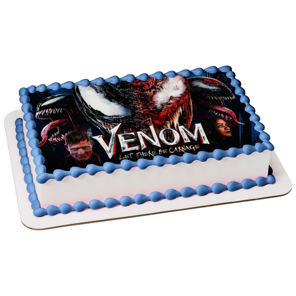 Venom: Let There Be Carnage Eddie Brock Party Guest Edible Cake Topper Image ABPID54685