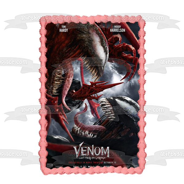 Venom: Let There Be Carnage Póster de la película Imagen comestible para decoración de tarta ABPID54688 