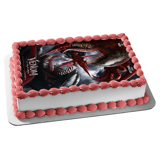 Venom: Let There Be Carnage Movie Poster Edible Cake Topper Image ABPID54688