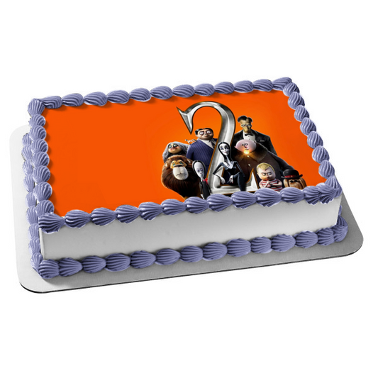 The Addams Family 2 Morticia Gomez Lurch Wednesday Pugsley Edible Cake Topper Image ABPID54692