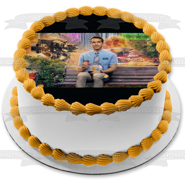 Free Guy Edible Cake Topper Image ABPID54753