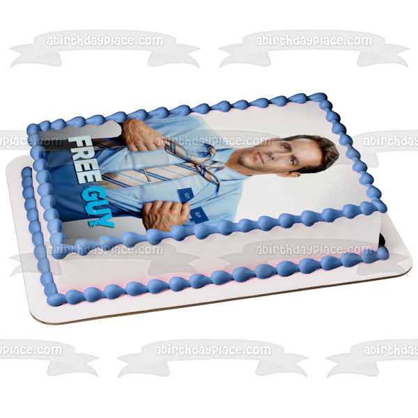 Free Guy Edible Cake Topper Image ABPID54756