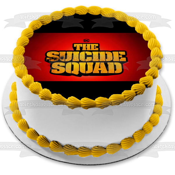 DC Comics the Suicide Squad Logo Edible Cake Topper Image ABPID54758