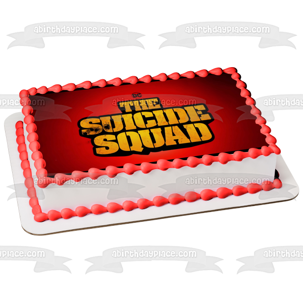 DC Comics the Suicide Squad Logo Edible Cake Topper Image ABPID54758