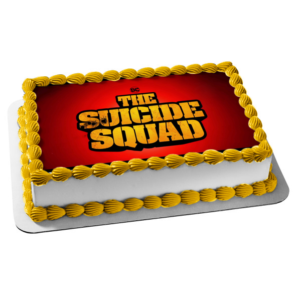 DC Comics the Suicide Squad Logo Edible Cake Topper Image ABPID54758