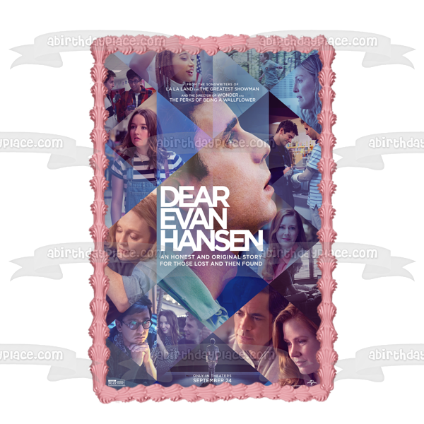 Dear Evan Hansen Movie Poster Edible Cake Topper Image ABPID54704