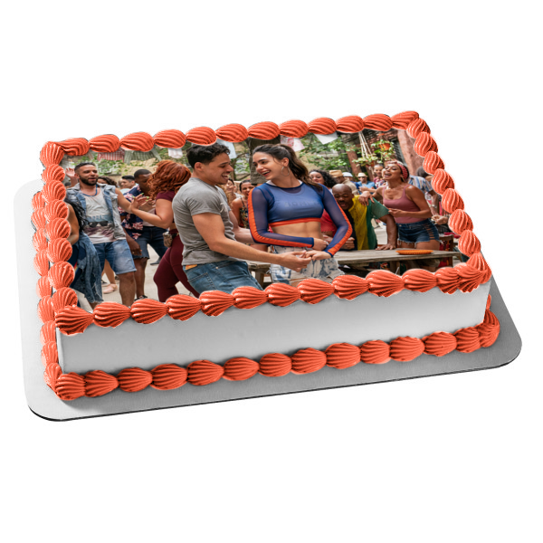 In the Heights Usnavi De La Vega Nina Dancing Edible Cake Topper Image ABPID54710