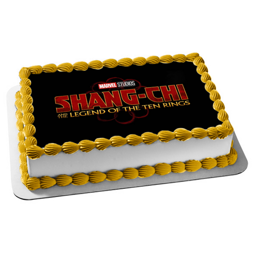 Shang-Chi and the Legend of the Ten Rings Logo Edible Cake Topper Image ABPID54712