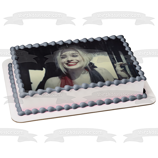 The Suicide Squad Harley Quinn Edible Cake Topper Image ABPID54767