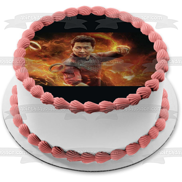 Decoración comestible para tarta Shang-Chi y la leyenda de los diez anillos Imagen ABPID54713 