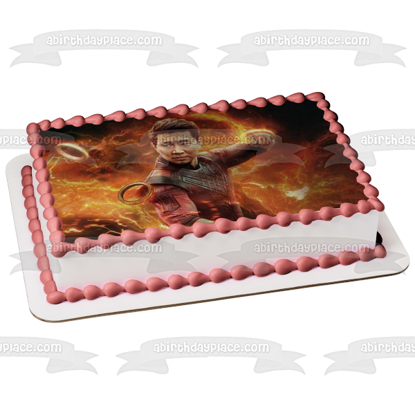 Decoración comestible para tarta Shang-Chi y la leyenda de los diez anillos Imagen ABPID54713 