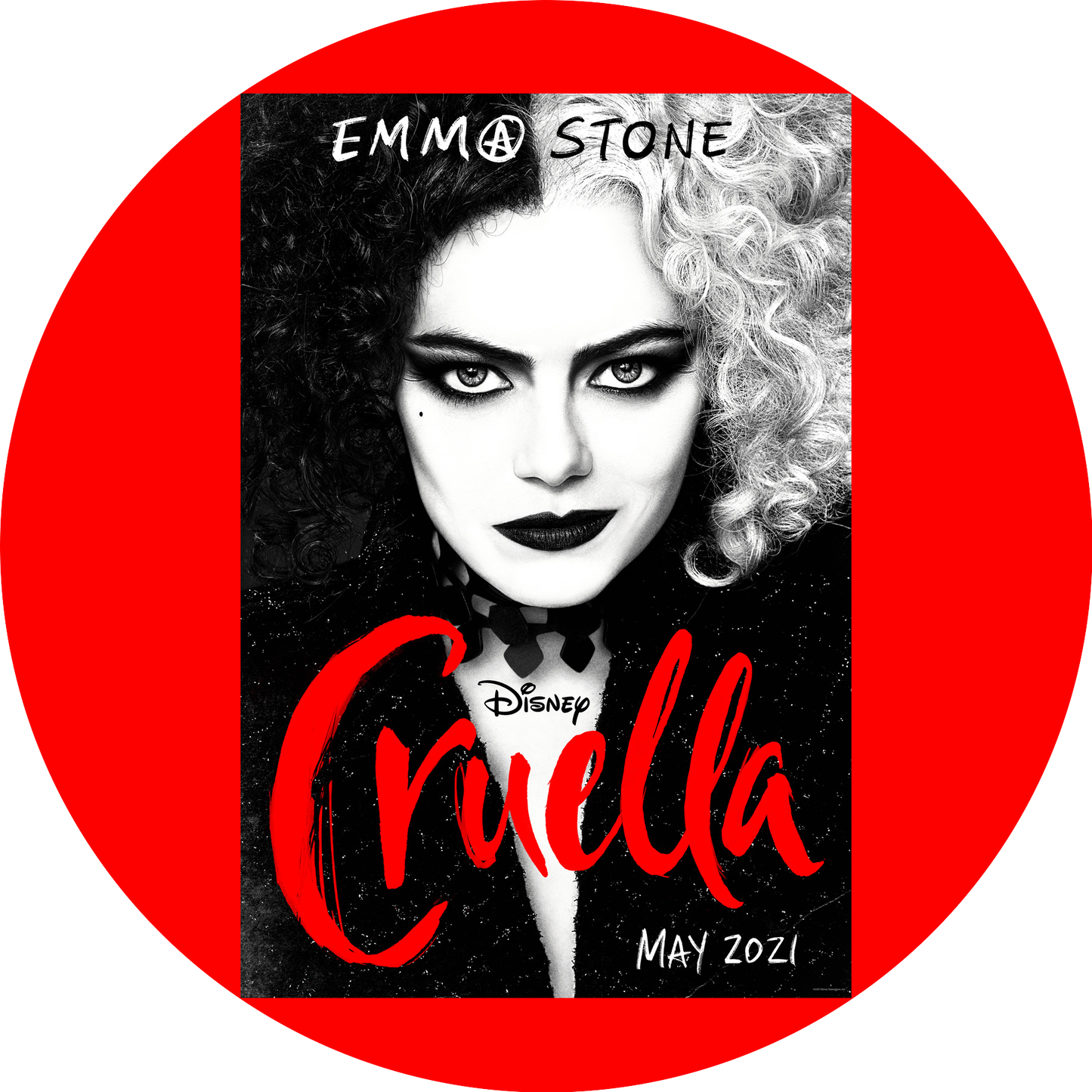 Cruella Movie Poster Edible Cake Topper Image ABPID54671