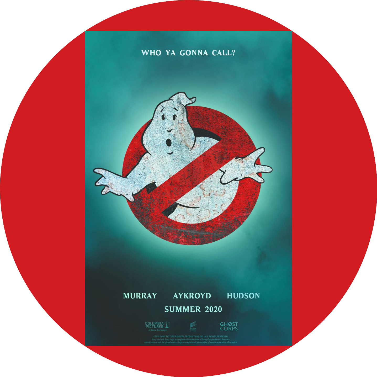 Ghostbusters: Afterlife Movie Poster with the Logo and Mooglie Edible Cake Topper Image ABPID54662