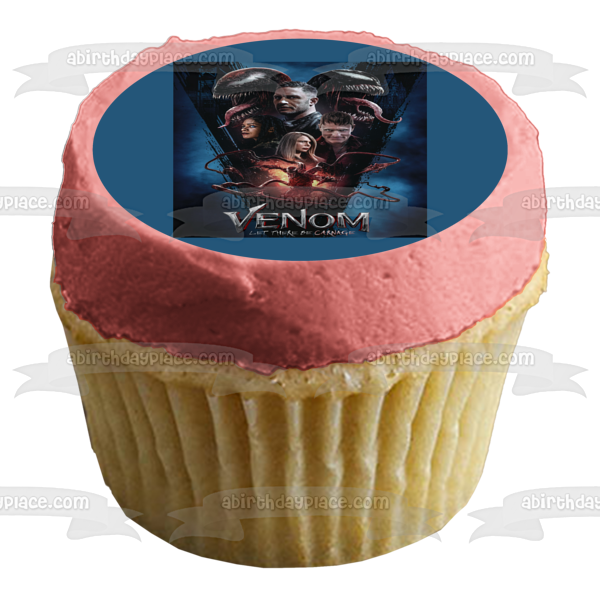 Venom: Let There Be Carnage Lady Jessica Eddie Brock Invitada a la fiesta Adorno comestible para pastel Imagen ABPID54689 