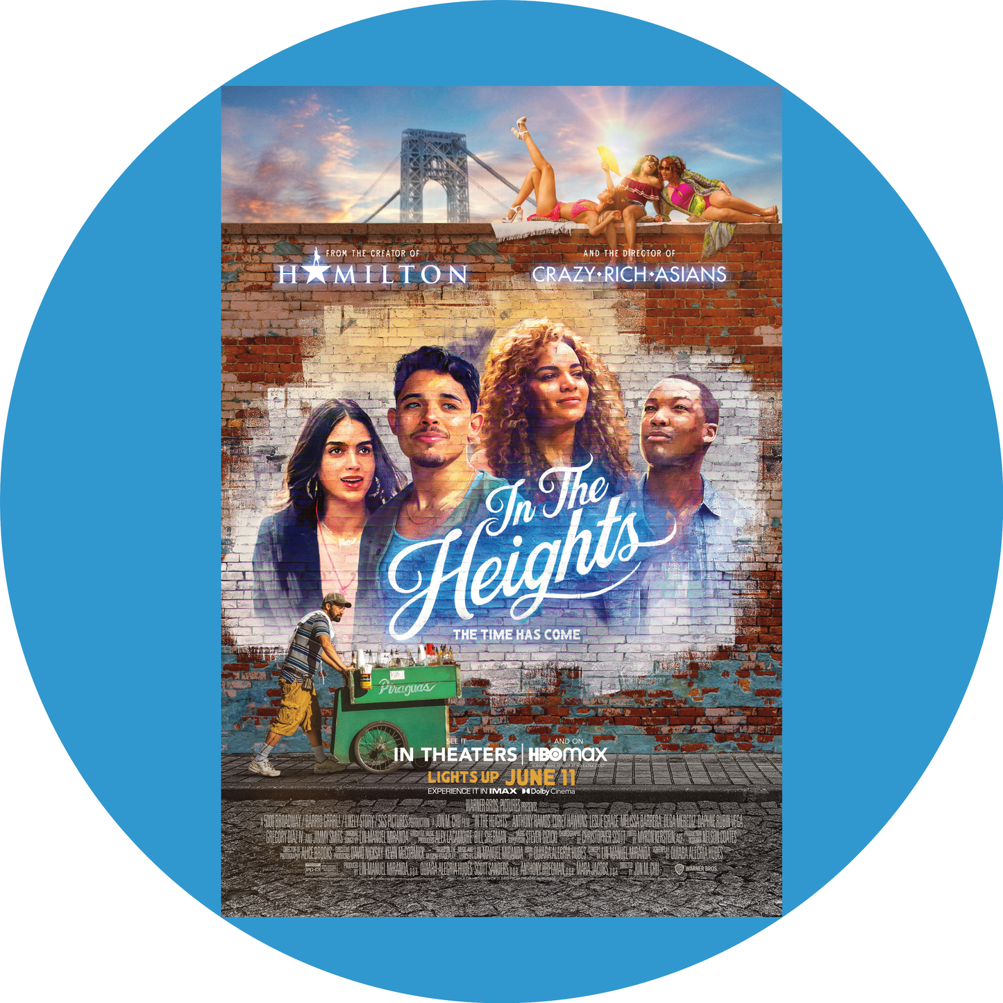 Póster de la película In the Heights Usnavi De La Vega Nina Vanessa Benny Imagen comestible para tarta ABPID54711 