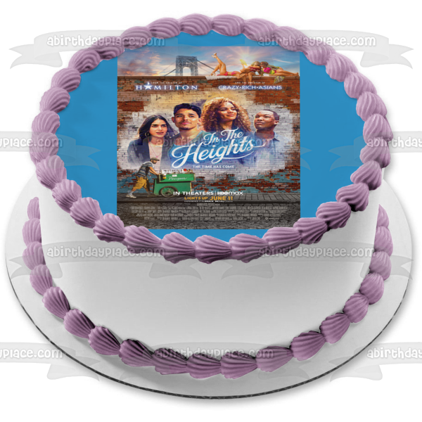 Póster de la película In the Heights Usnavi De La Vega Nina Vanessa Benny Imagen comestible para tarta ABPID54711 