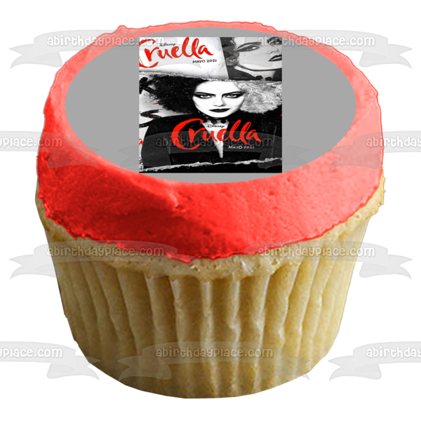 Cruella Movie Poster Edible Cake Topper Image ABPID54670