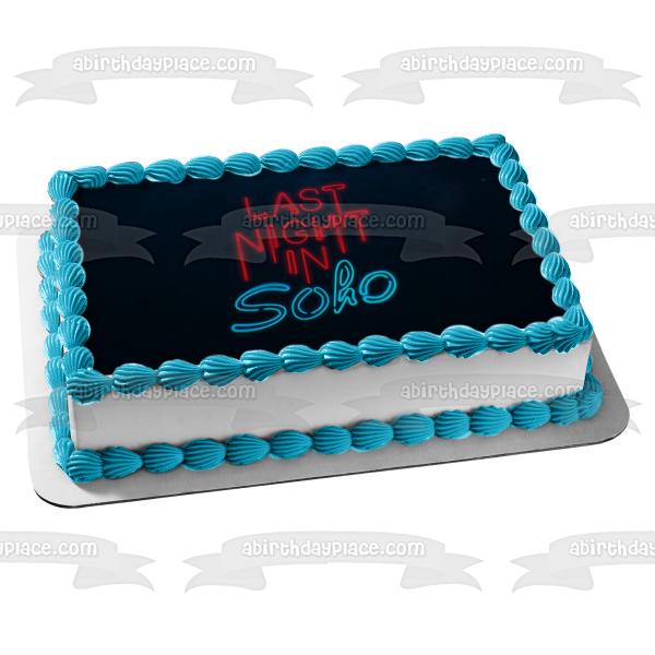 The Last Night In Soho Logo Edible Cake Topper Image ABPID54773
