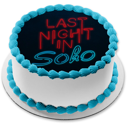 The Last Night In Soho Logo Edible Cake Topper Image ABPID54773