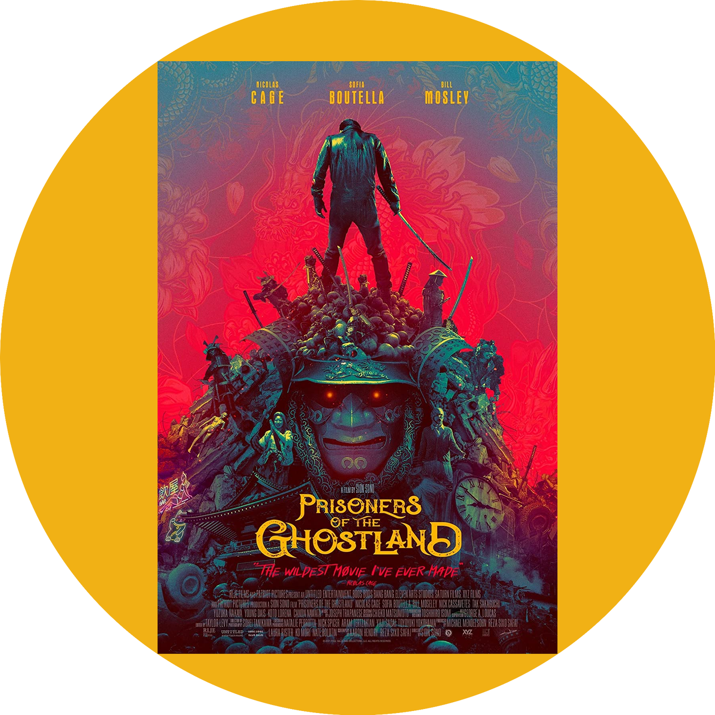 Prisoners of the Ghostland Movie Poster Hero Edible Cake Topper Image ABPID54788