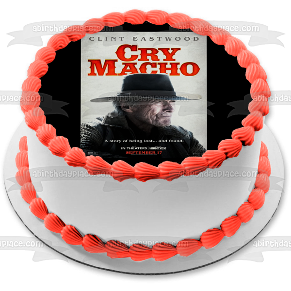 Cry Macho Movie Poster Miko Edible Cake Topper Image ABPID54796