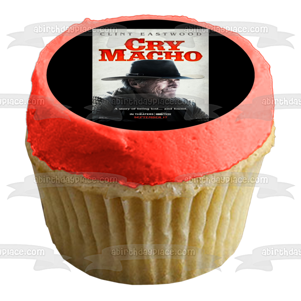 Cry Macho Movie Poster Miko Edible Cake Topper Image ABPID54796