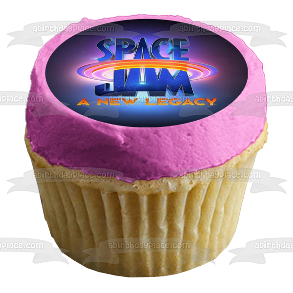 Imagen de decoración comestible para tarta con el logotipo de Space Jam: A New Legacy ABPID54861 