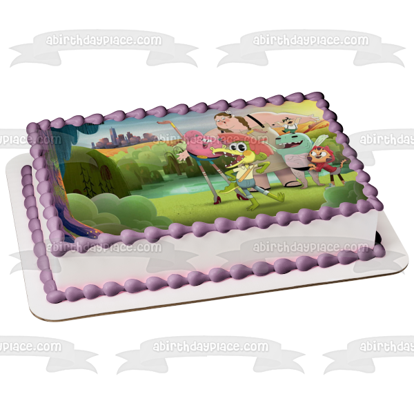 Arlo the Alligator Boy Furlecia Alia Bertie Edible Cake Topper Image ABPID54871