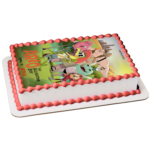 Arlo the Alligator Boy Movie Poster Furlecia Alia Bertie Teeny Tiny Tony Edible Cake Topper Image ABPID54872