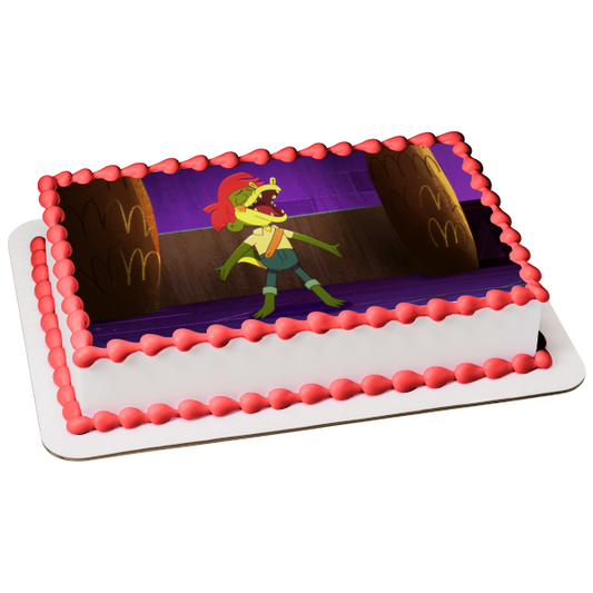 Arlo the Alligator Boy Singing Edible Cake Topper Image ABPID54874